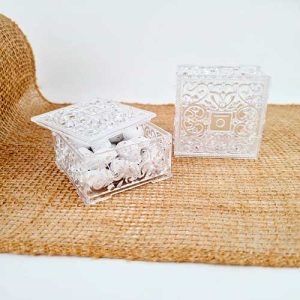 alhajero de plastico transparente