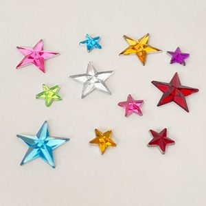 piedra estrella de acrilico