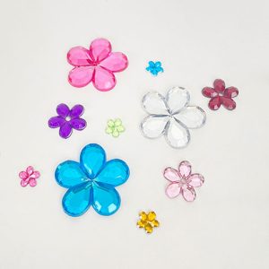 piedra flor de acrilico