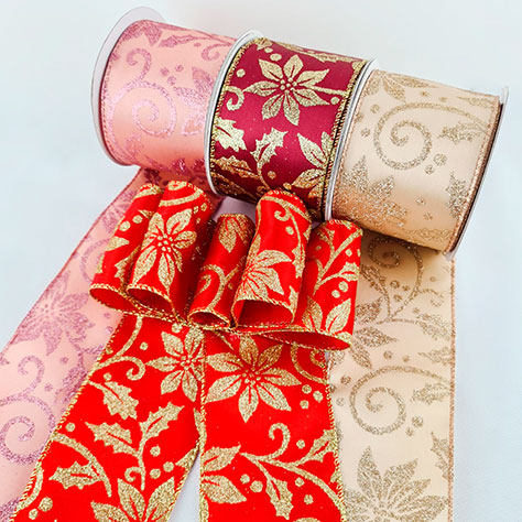 satin-nochebuena-con-alambre liston satin nochebuena con alambre