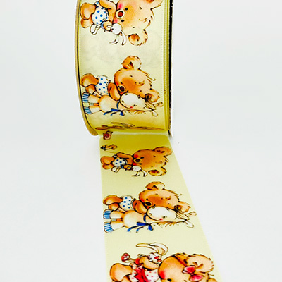 liston estampado oso vintage