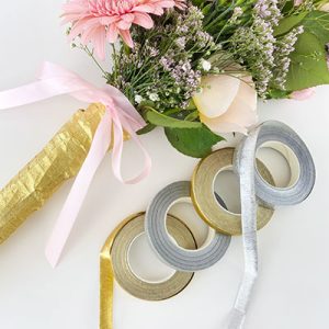 cinta floral metalica