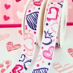 liston estampado corazon doodles multi