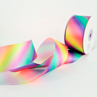 liston estampado arcoíris pastel