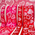 liston estampado corazón doodles