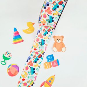 liston estampado juguetes de niño