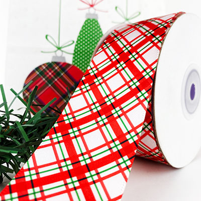 liston estampado rombo navideño