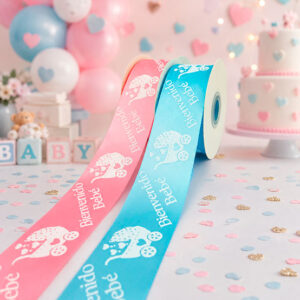 Listón Estampado Bienvenido Bebé
