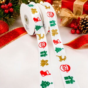 Listón Estampado Multi Campana y Santa